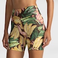 Bermuda Farm Biker Bananas Pintadas Feminina MARROM/AMARELO