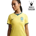 Camisa Brasil Nike I 2026/27 Torcedora Pro Feminina AMARELO/VERDE CLA