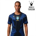 Camisa Brasil Nike Jordan II 2026/27 Torcedor Pro Masculina AZUL/PRETO