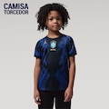 Camisa Brasil Nike Jordan II 2026/27 Torcedor Pro Criança AZUL/PRETO