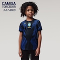 Camisa Brasil Nike Jordan II 2026/27 Torcedor Pro Criança AZUL/PRETO