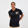 Camiseta Flamengo Volta Zico Braziline Masculina PRETO