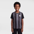 Camiseta do Botafogo Braziline Intenso Infantil PRETO/CINZA ESC