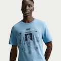 Camiseta Nike Train Mind Masculina AZUL CLARO/PRETO