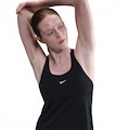 Camiseta Regata Dri-FIT Nike Pro Elastika Feminina PRETO/BRANCO
