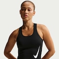 Camiseta Regata Nike NK Tempo Swoosh Run Feminina PRETO/BRANCO