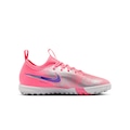 Chuteira Society Infantil Nike Vini Jr Mercurial Zoom Vapor 16 Academy ROSA/AZUL