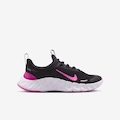 TENIS NIKE FREE RIDE GS PRETO/ROSA