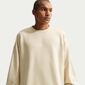 BLUSAO LS NIKE M NK CLUB FT OS CREW BEGE/BRANCO