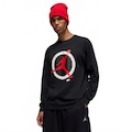 Blusão Nike J FLT CLB LS Crew Masculino PRETO/VERMELHO