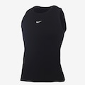 Camiseta Regata LS Nike W NSW Rib Tight Tank Feminina PRETO/BRANCO