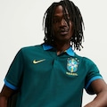 Camisa Polo do Brasil CBF 26/27 The Nike Masculina VERDE ESC/AZUL CLA