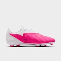 Chuteira de Campo Adulto Nike Phantom 6 Low Club T ROSA/BRANCO