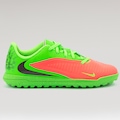 CHUTEIRA SOCIETY JR PHANTOM 6 LOW CLUB VERMELHO/VERDE
