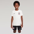 Camisa do Corinthians I 26/27 Torcedor Nike Infantil BRANCO/PRETO