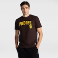 Camiseta Fanatics Major League Baseball Wordmark Print San Diego Padres Masculina MARROM ESCURO