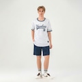 Camiseta Fanatics Major League Baseball Team Embroidery New York Yankees Infantil BRANCO