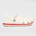 Sandália Crocs Classic Retro Runner Masculino BRANCO/VERMELHO