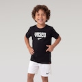 CAMISETA VASCO NK VERBIAGE TEE JUV PRETO/BRANCO