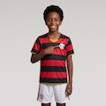 CAMISA FLAMENGO RETRO 2008 JUVENIL PRETO/VERMELHO