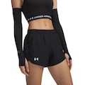 SHORTS UNDER ARMOUR FLY BY 3 PRETO/PRETO