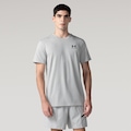 CAMISETA UNDER ARMOUR LOGO EM CINZA/PRETO