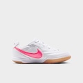 Chuteira Futsal Infantil Nike Tiempo Streetgato BRANCO/ROSA