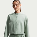 Jaqueta Feminina Nike 247 DF WVN Crop VERDE CLARO