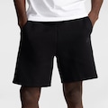 Opção de cor PRETO/BRANCO de Bermuda Masculina Nike Tech Fleece