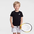 Opção de cor PRETO de Camiseta Asics Emblema Infantil