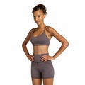 Top Adidas All Me LS Feminino MARROM