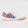 Chuteira Futsal Adulto Umbro Pro 5 Bump Club BRANCO/CINZA CLARO
