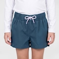 Opção de cor AZUL ESCURO de Short Infantil Oxer Cos Contraste Menina