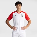 Camisa do Flamengo III Pré-Jogo 2026 adidas Masculina BRANCO/VERMELHO