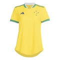 Camisa adidas Cruzeiro Brasil 26 Feminina AMARELO/VERDE