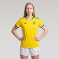 Camisa adidas Internacional Brasil 26 Feminina AMARELO/VERDE