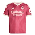 Camisa Real Madrid III 2026/27 adidas Infantil ROSA ESCURO