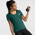 Opção de cor VERDE de Camiseta Ess Polyamide Cutout adidas Feminino