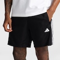Opção de cor PRETO/BRANCO de Bermuda adidas 3 Stripes Masculina