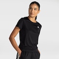 Opção de cor PRETO/BRANCO de Camiseta adidas 3S Treino Feminina
