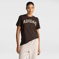 Camiseta adidas LS Onça Feminina MARROM ESCURO