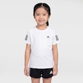 Camiseta Club 3 Listras adidas Infantil BRANCO