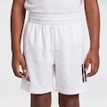 Short adidas Club B 3 Listras Infantil BRANCO