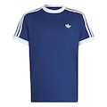 Camiseta Classics adidas Infantil AZUL ESC/BRANCO