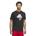 Camiseta adidas Got Your Back Graphic Tee Masculina PRETO/BRANCO
