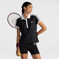 Camiseta Polo Heritage adidas Feminino PRETO/BRANCO