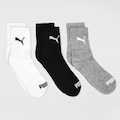 Meia Puma Cano Médio Esportiva Unissex PRETO/CINZA/BRANCO