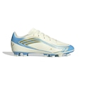 Chuteira de Campo Infantil Adidas F50 Messi Club BRANCO/AZUL