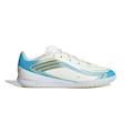 Chuteira Futsal Infantil Adidas F50 Messi Club BRANCO/AZUL
