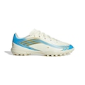 Chuteira Society Infantil Adidas F50 Messi Club BRANCO/AZUL
